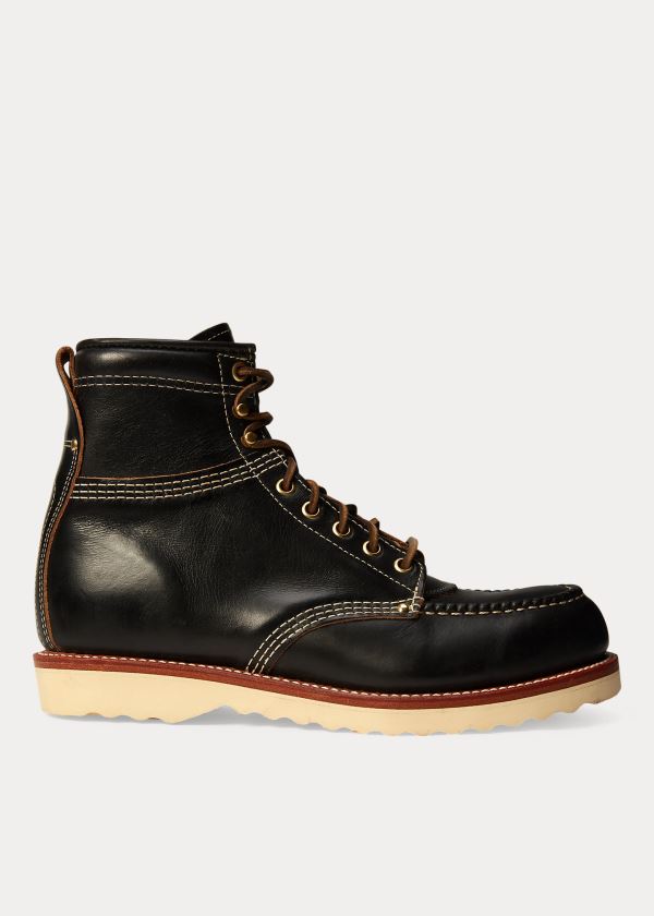 Botas Ralph Lauren Brunel Couro Work Homem 49571-RLTX